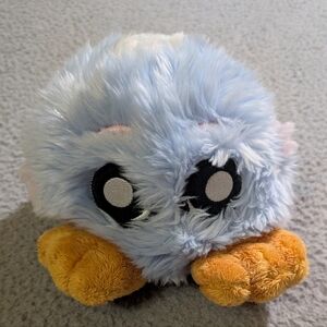 Neopets 2004 Blue & Pink Striped JubJub Plush Stuffed Animal 6'' Embroider Face